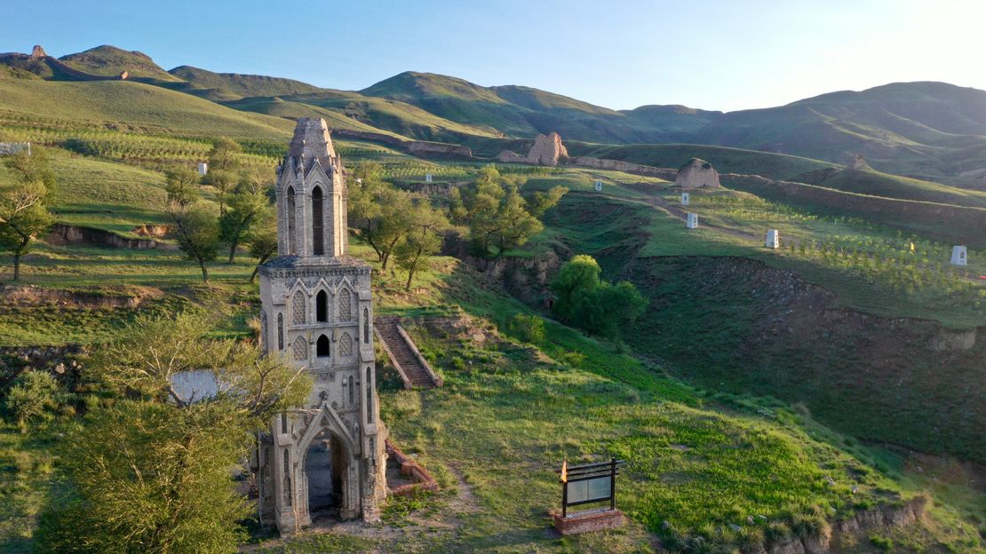 This Gothic church was built in 1876.
