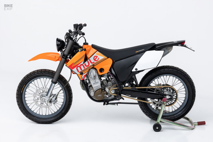 Custom-built KTM 525 EXC street tracker by Mule Motorcycles