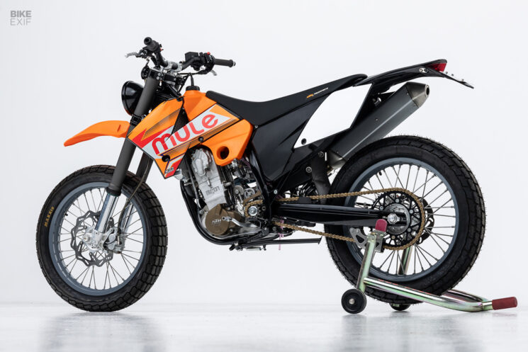Custom-built KTM 525 EXC street tracker by Mule Motorcycles