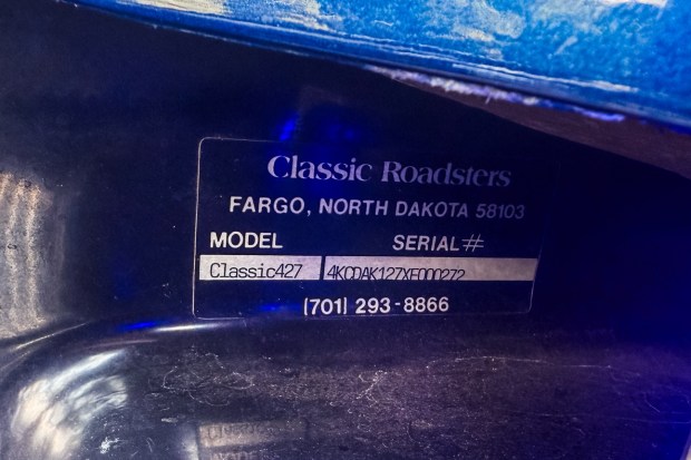408-Powered Classic Roadsters Cobra Replica