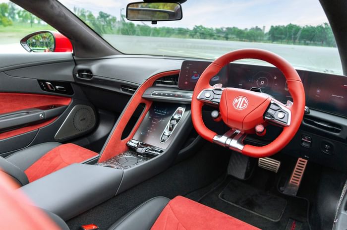 MG cyberster track review autocar india MG cyberster track review autocar india