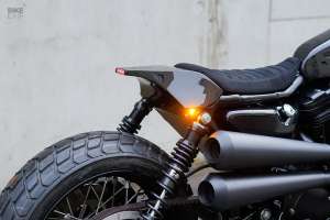 Harley Sportster street tracker by Crooked Motorcycles
