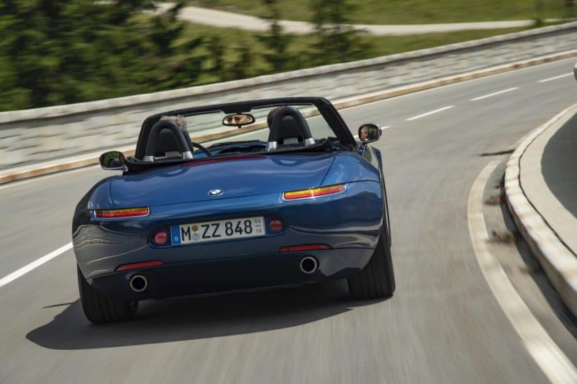 BMW-Z8-test-drive-review-20 The rear end of the BMW Z8 blue color